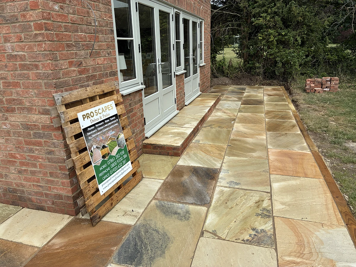 Fossil Indian Mint Sandstone Patio Fossil Indian Mint Sandstone Patio