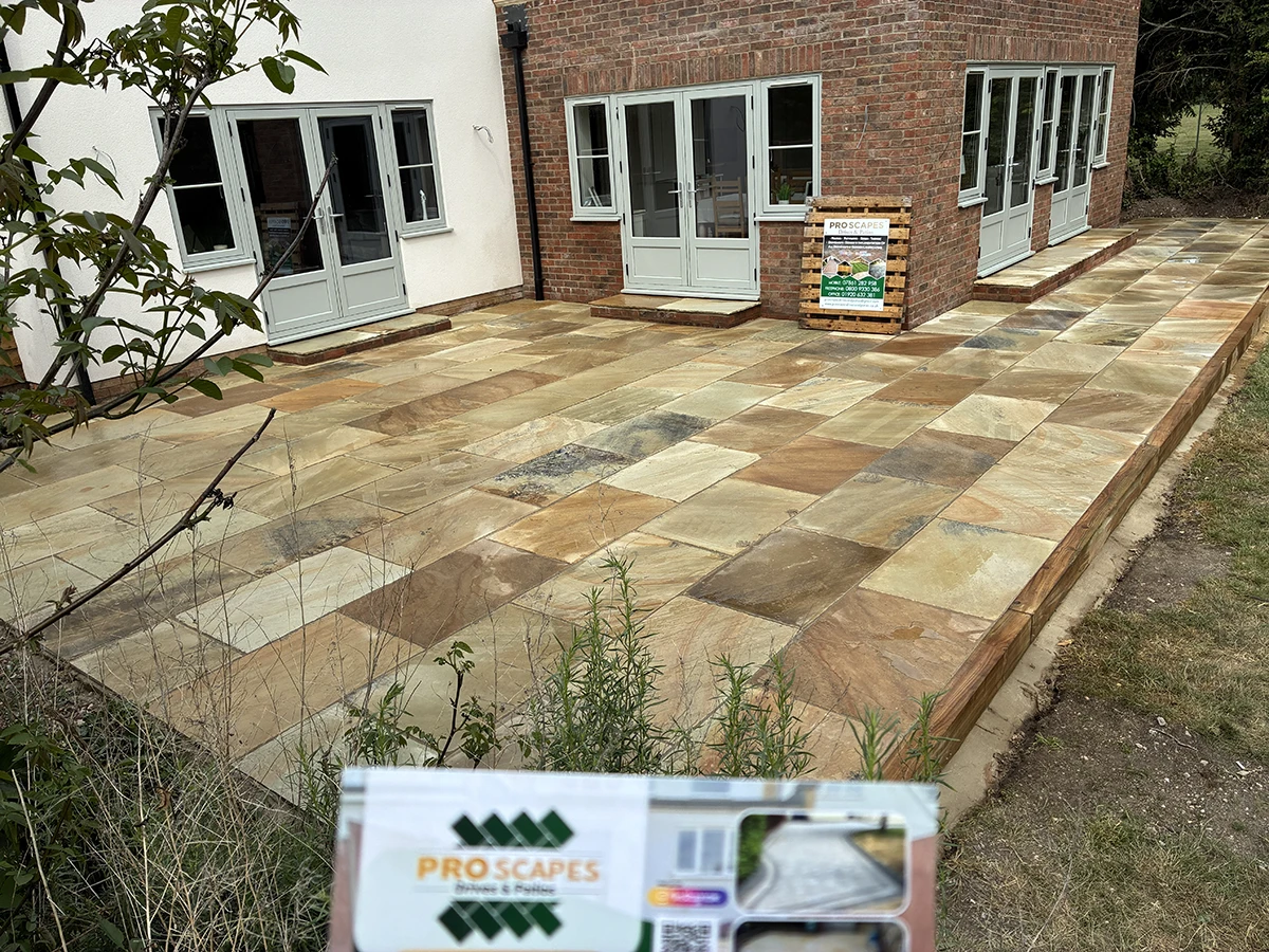 Fossil Indian Mint Sandstone Patio Fossil Indian Mint Sandstone Patio